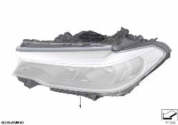 HEADLIGHT diagram for BMW 5 Series G30 530i