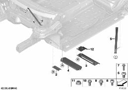 Güçlendirme, Gövde diagram for BMW MINI Clubman F54 One