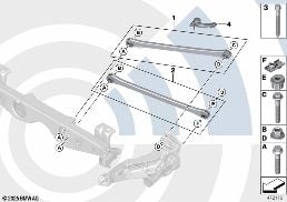 Kits reparación brazo oscil. transvers. diagram for BMW MINI R56 One