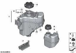 EXPANSION TANK diagram for BMW 1 Series F21 LCI M140i
