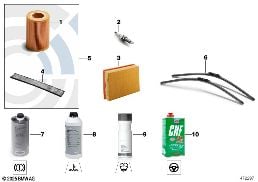 ENGINE OIL / MAINTENANCE SERVICE diagram for BMW 7 Series F02 LCI 760Li