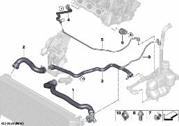 COOLING SYSTEM COOLANT HOSES