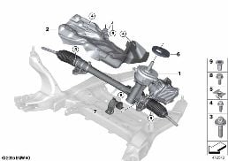 ELECTRICAL STEERING diagram for BMW 1 Series F40 128ti