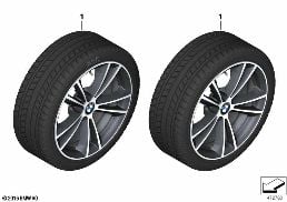 WINTER WHEEL WITH TIRE V-SPOKE 631 - 17