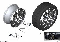 BMW LA WHEEL M STAR SPOKE 666M - 20