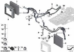 ENGINE OIL COOLER/OIL COOLER LINE