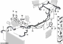 COOLING SYSTEM WATER HOSES, TURBO