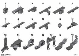 Divers supports de cable diagram for BMW Rolls-Royce Cullinan RR31 Cullinan