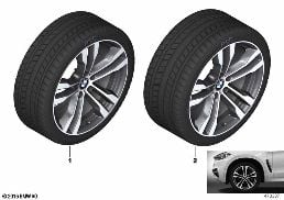 WINTER WHEEL W.TIRE M DOUB.SP.468M-20