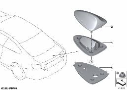 ANTENNA FOR SDARS diagram for BMW 2 Series F23 M235iX