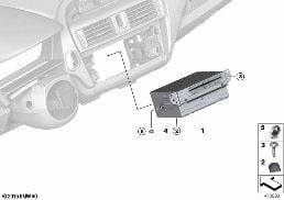 HEADUNIT HIGH 2 diagram for BMW 2 Series F23 M235iX