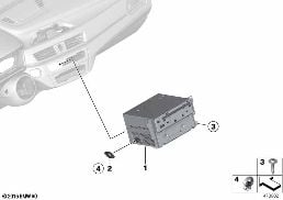 HEADUNIT HIGH 2 diagram for BMW 2 Series F45 Active Tourer LCI 220d