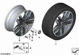 BMW LA WHEEL DOUBLE SPOKE 760M - 20