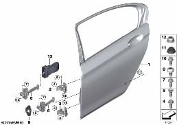 REAR DOOR - HINGE/DOOR BRAKE