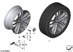 BMW LA WHEEL DOUBLE SPOKE 673 - 19