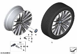 BMW LA WHEEL DOUBLE SPOKE 674 - 19