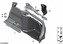 REVESTIM.COMPART.D.EQUIPAJES dcha. diagram for BMW 4 Series F36 Gran Coupé LCI 440i