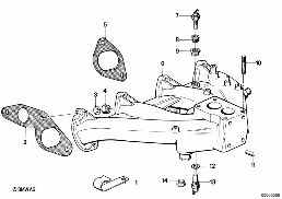 INTAKE MANIFOLD SYSTEM diagram for BMW 3 Series E21 320