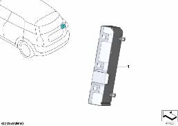 Řídicí jednotka funkční modul výkl.zádě diagram for BMW MINI Countryman F60 One