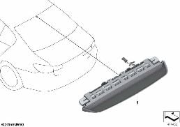 THIRD STOPLAMP diagram for BMW 5 Series G30 530i