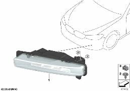 FOG LIGHTS diagram for BMW 5 Series G30 530i