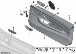 Výplň dveří přední diagram for BMW 4 Series F82 M4 M4 GTS