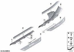 COVER, ENTRANCE diagram for BMW 7 Series G12 750LdX