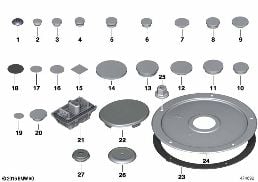 SEALING CAP/PLUG diagram for BMW 8 Series G14 Convertible 840dX