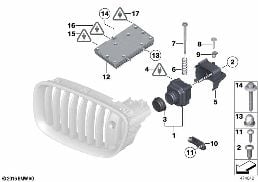 NIGHT VISION CAMERA diagram for BMW 5 Series F11 535i
