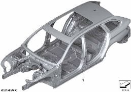 ボディ フレーム diagram for BMW 5 Series G31 ツーリング LCI 530e