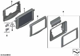 REAR COMPARTMENT MONITOR diagram for BMW 5 Series F10 LCI 520dX