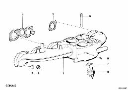 ระบบท่อร่วมไอดี diagram for BMW 3 Series E21 320