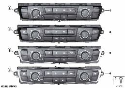 AIR CONDITIONING CONTROL diagram for BMW 3 Series F31 335dX