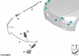 SINGLE PARTS FOR HEAD LAMP CLEANING diagram for BMW X5 F15 30dX