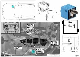 RELAY DDE K2003A diagram for BMW 3 Series E92 LCI 335d