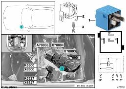 Relais DME K6300 diagram for BMW Z4 E85 2.5i