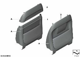 INDIV.REAR PANEL, SEAT, LEATHER diagram for BMW X5 F15 25dX