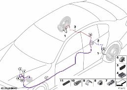 Σωλήνας φρένων πίσω diagram for BMW 3 Series F80 M3 M3