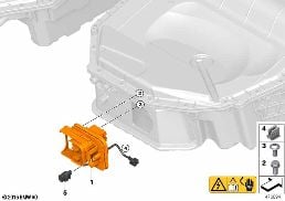 HIGH-VOLTAGE BATTERY PLUG diagram for BMW 5 Series G38 530Le