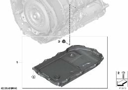 GA8HP95Z Carter d'huile diagram for BMW Rolls-Royce Cullinan RR31 Cullinan