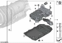 GA8HP95Z Mécatronique diagram for BMW Rolls-Royce Cullinan RR31 Cullinan