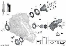 SINGLE PARTS F TRANSFER CASE ATC 500 diagram for BMW X5 E53 4.8is