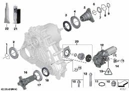 Skrzynia rozdz. poj. części ATC 400 diagram for BMW X3 E83 LCI 3.0d