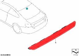THIRD STOPLAMP diagram for BMW 4 Series F33 430iX