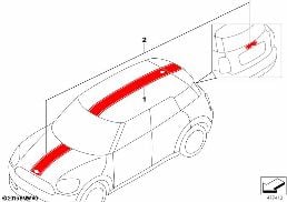 SPORTSTREIFEN diagram for BMW MINI Countryman F60 Cooper