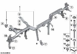 CARRIER INSTRUMENT PANEL diagram for BMW 4 Series F32 428i