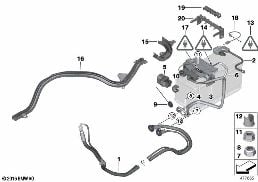 BATTERY LEAD/DISTRIBUTION BOX, REAR diagram for BMW 3 Series E90 318d