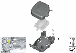 SUPPLY MODULE Z11 MOUNTED PARTS diagram for BMW 3 Series F30 316i