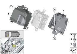 SUPPLY MODULE Z11 MOUNTED PARTS diagram for BMW X3 F25 28iX
