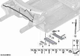 ตัวถังรถแบบทำให้แข็งแกร่งขึ้น diagram for BMW MINI Countryman F60 One